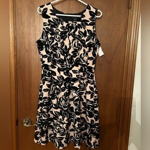 Floral Formal Dress - mini length - size 14